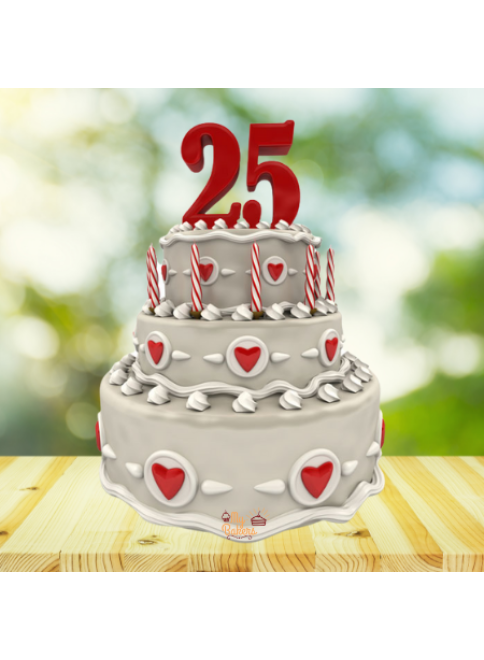 25th Anniversary Cake