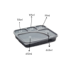 5 CP Meal Tray with lid Black pack of 50