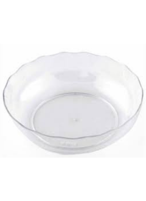 Lace round bowl Transparent 80 ml pack of 10