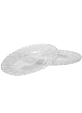 Plate Transparent 6 inch pack of 10