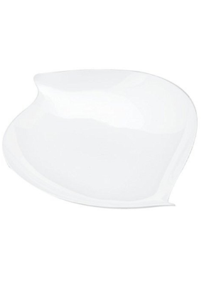 Pyramid plate big White pack of 10