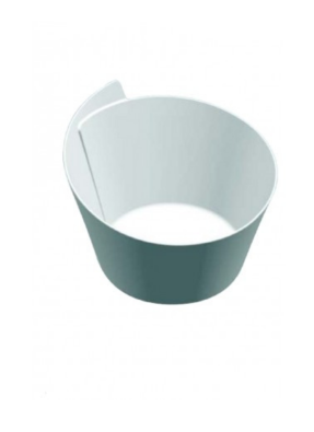 Ribbon bowl big Black & White pack of 10