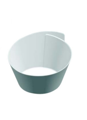 Ribbon bowl small Black & White pack of 10