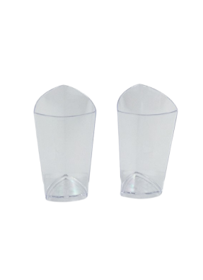 Triangle glass Transparent 70 ml pack of 10