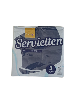 Premium Designer Paper Napkin 3ply Demin 33 X 33 cm pack of 30