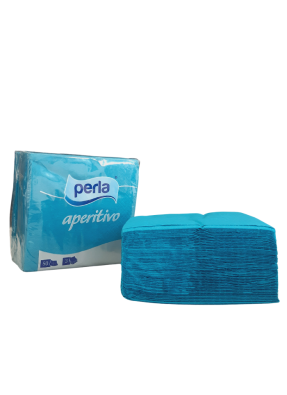 Premium Plain Paper Napkin 3ply Blue 24 x 24 cm pack of 50