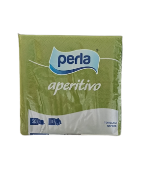 Premium Plain Paper Napkin 3ply Green 24 x 24 cm pack of 50