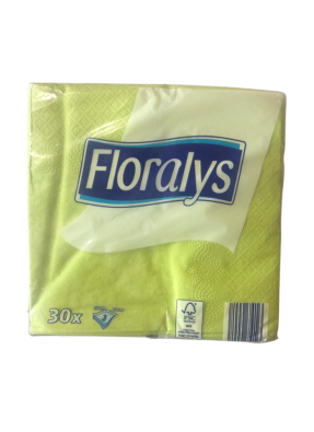 Premium Plain Paper Napkin 3ply Kiwi 33 X 33 cm pack of 30