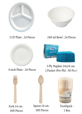 Biodegradable Party Pack for 20