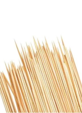 Wooden Biodegradable Skewer 8 inch pack of 80