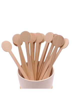 Wooden Biodegradable Stirrer 6 inch pack of 100