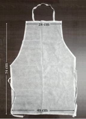Disposable Non Woven Apron White pack of 50