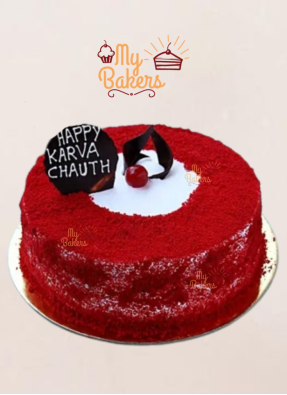 Karwa Chauth Red Velvet Cake
