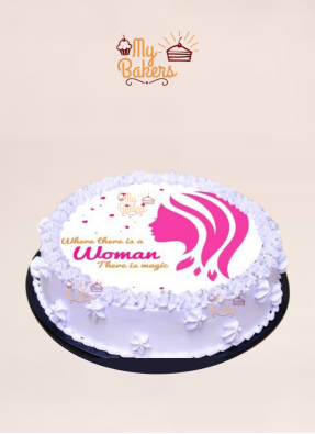 Womens Day Photo Theme Cake