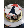 Hand Painted Cake For Lovely Couple