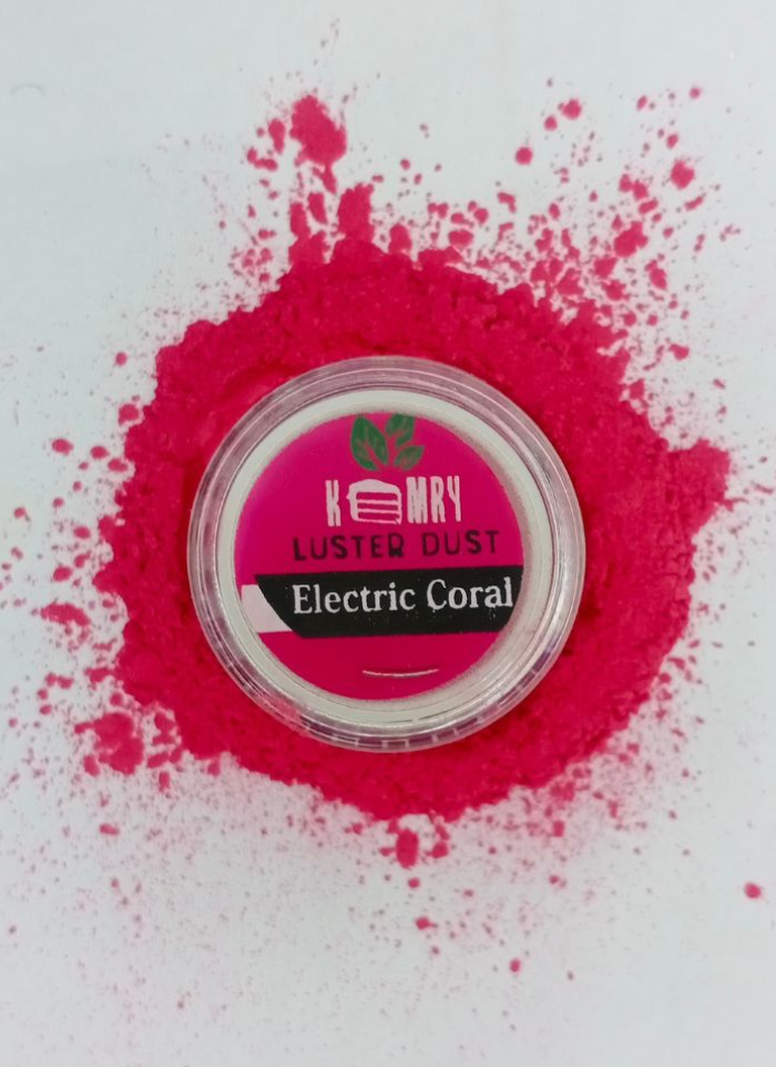 Electric Coral Edible Luster Dust