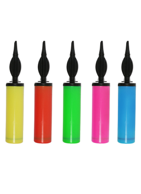 Balloon Pump Multi Color Pack of 5