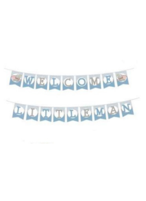 Welcome little man banner pack of 1