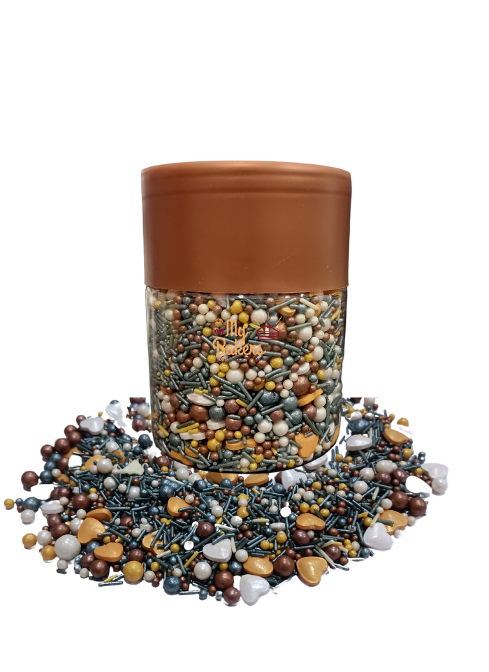 Assorted Color Heart Pearl Sprinkles pack of 150 gram